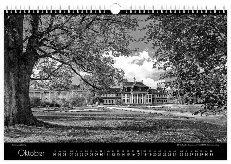 Produktbild: Kalender Dresden schwarz / wei&szlig; 2027