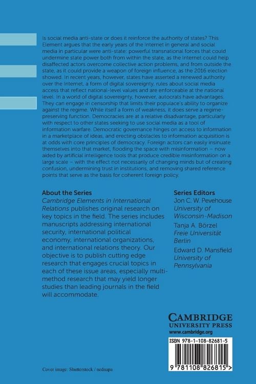 Produktbild: Social Media and International Relations