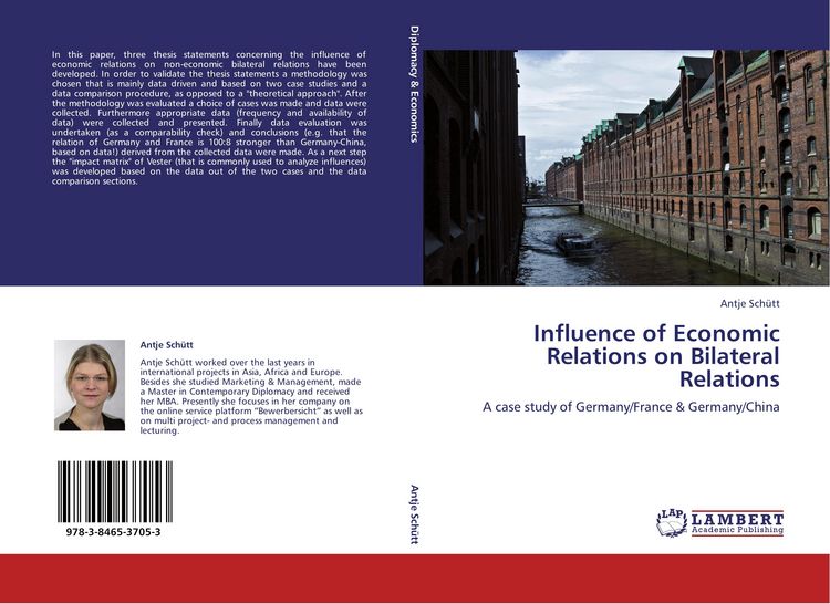 Produktbild: Influence of Economic Relations on Bilateral Relations