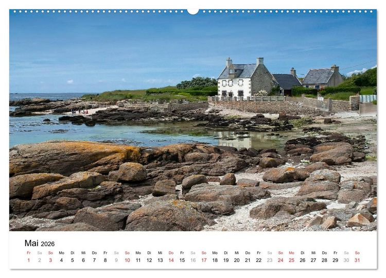 Produktbild: Bretonische Impressionen (hochwertiger Premium Wandkalender 2026 DIN A2 quer), Kunstdruck in Hochglanz