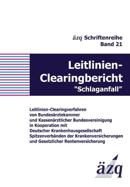 Produktbild: Leitlinien-Clearingbericht "Schlaganfall"