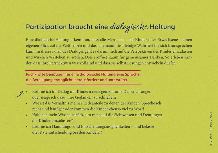 Produktbild: Partizipation in Krippe und Kita. 40 Reflexionskarten f&uuml;r die Teamarbeit
