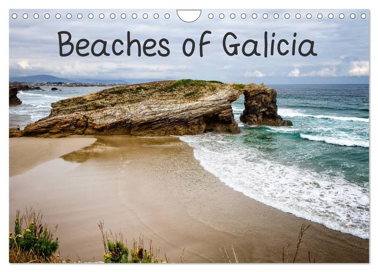 Produktbild: Beaches of Galicia (Wall Calendar 2026 DIN A4 landscape), CALVENDO 12 Month Wall Calendar