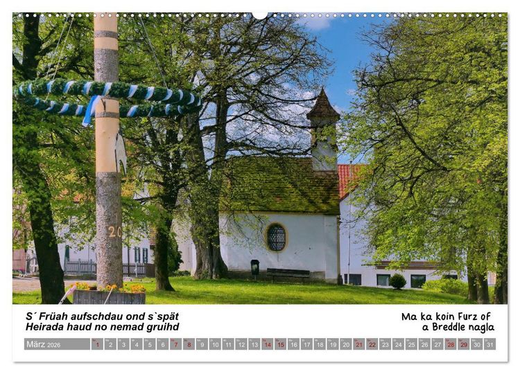 Produktbild: 03 Schw&auml;bische Sprichw&ouml;rter - D&ouml;s au no! (Wandkalender 2026 DIN A2 quer), CALVENDO Monatskalender
