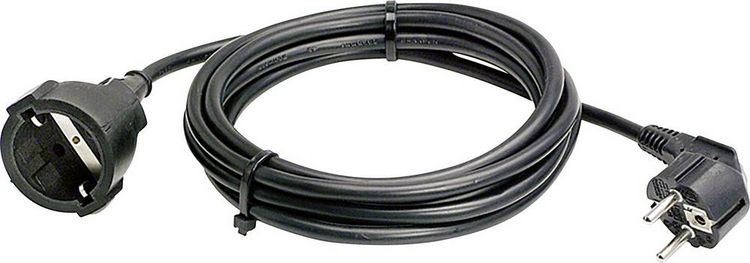 Produktbild: AS Schwabe 51012 Strom Verl&auml;ngerungskabel 16A Schwarz 10.00m H05VV-F 3G 1,5mm&sup2;