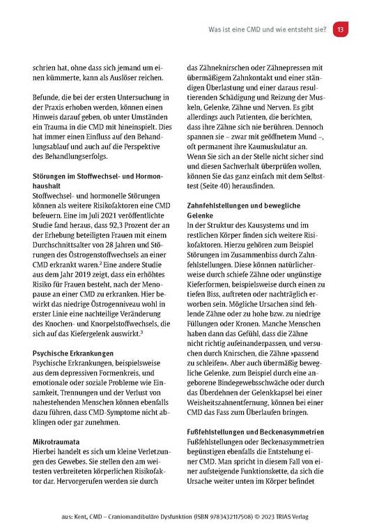 Produktbild: CMD - Craniomandibul&auml;re Dysfunktion