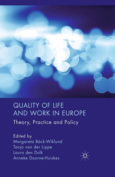 Produktbild: Quality of Life and Work in Europe