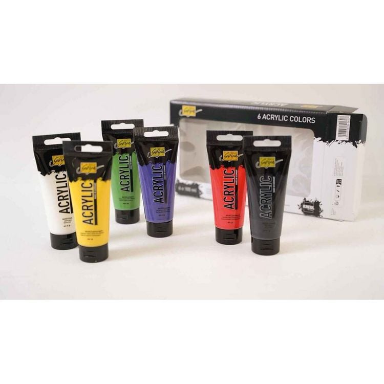 Produktbild: KREUL SOLO GOYA Acrylic 100 ml Tuben 6er Set