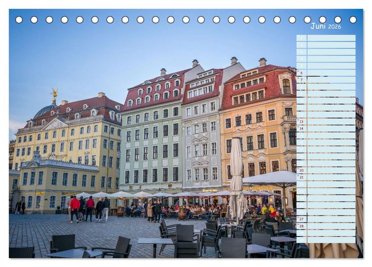 Produktbild: Dresden an der Elbe - Der Planer (Tischkalender 2026 DIN A5 quer), CALVENDO Monatskalender