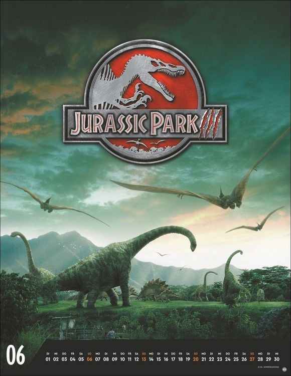 Produktbild: Jurassic Filmplakate Posterkalender 2027