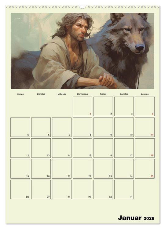 Produktbild: Im Zauberwald. Mystische Fabelwesen (hochwertiger Premium Wandkalender 2026 DIN A2 hoch), Kunstdruck in Hochglanz
