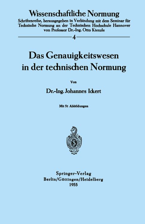 Produktbild: Das Genauigkeitswesen in der technischen Normung