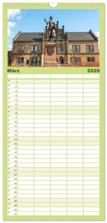 Produktbild: Familienplaner 2026 - Historisches Quedlinburg - Sachsen-Anhalt mit 5 Spalten (Wandkalender, 21 x 45 cm) CALVENDO