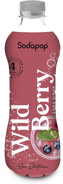 Produktbild: SODAPOP Wild Berry Bar Sirup 500ml f&uuml;r 4 Liter