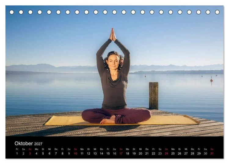 Produktbild: Yoga (Tischkalender 2027 DIN A5 quer), CALVENDO Monatskalender