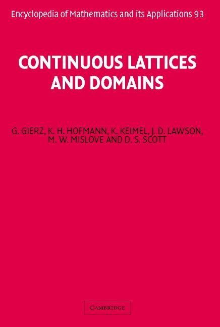 Produktbild: Continuous Lattices and Domains