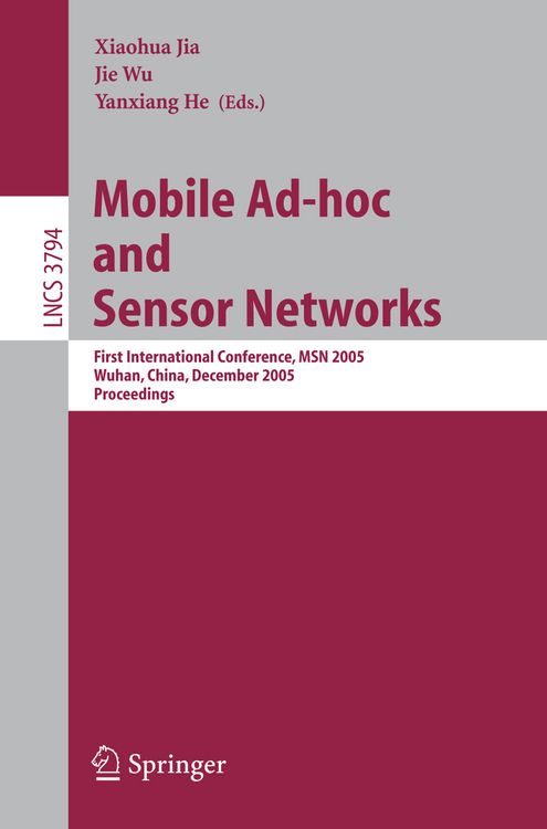 Produktbild: Mobile Ad-hoc and Sensor Networks