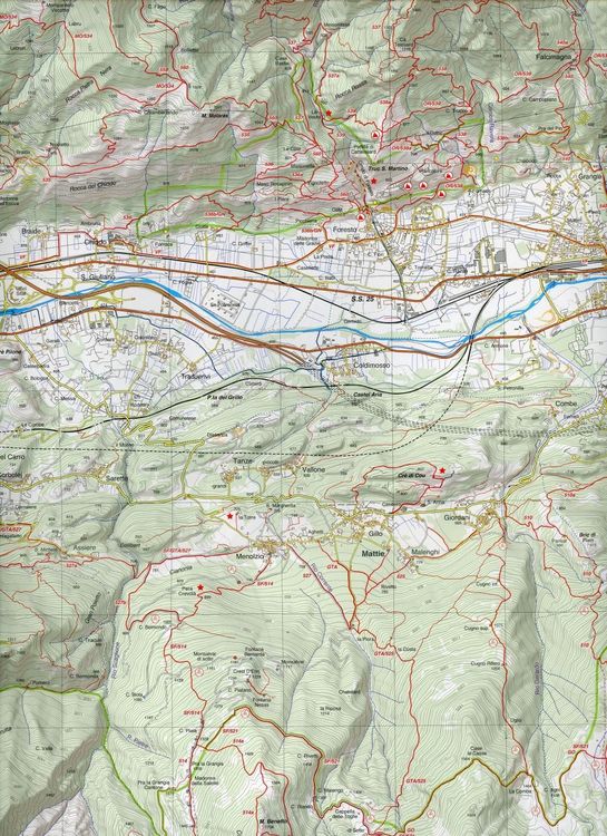 Produktbild: Carta n. 3. Val Susa, val Cenischia, Rocciamelone, val Chisone. Carta dei sentieri e stradale 1:25.000