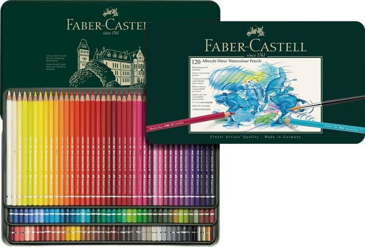 Produktbild: Faber-Castell Aquarellstifte Albrecht D&uuml;rer, 120er Set Metalletui