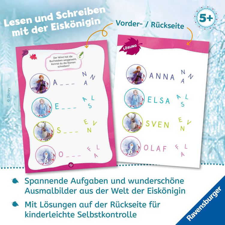 Produktbild: Disney Die Eisk&ouml;nigin 2 - Mein Vorschulblock: Lesen und Schreiben