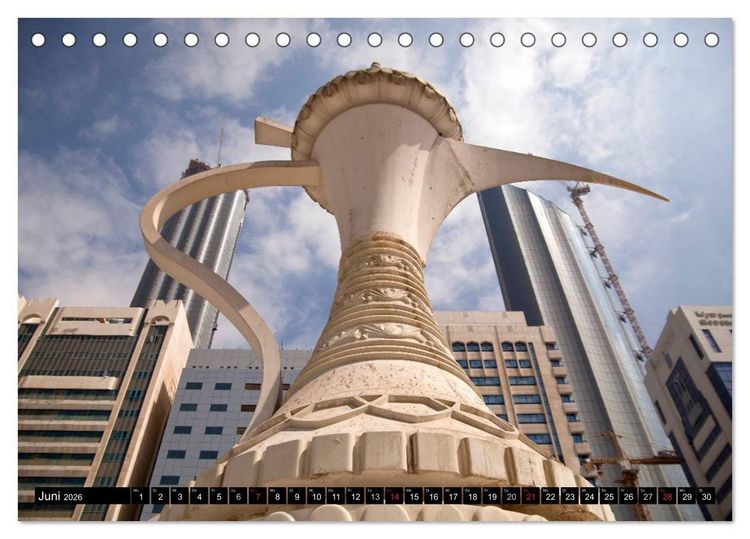 Produktbild: Emirat Abu Dhabi (Tischkalender 2026 DIN A5 quer), CALVENDO Monatskalender