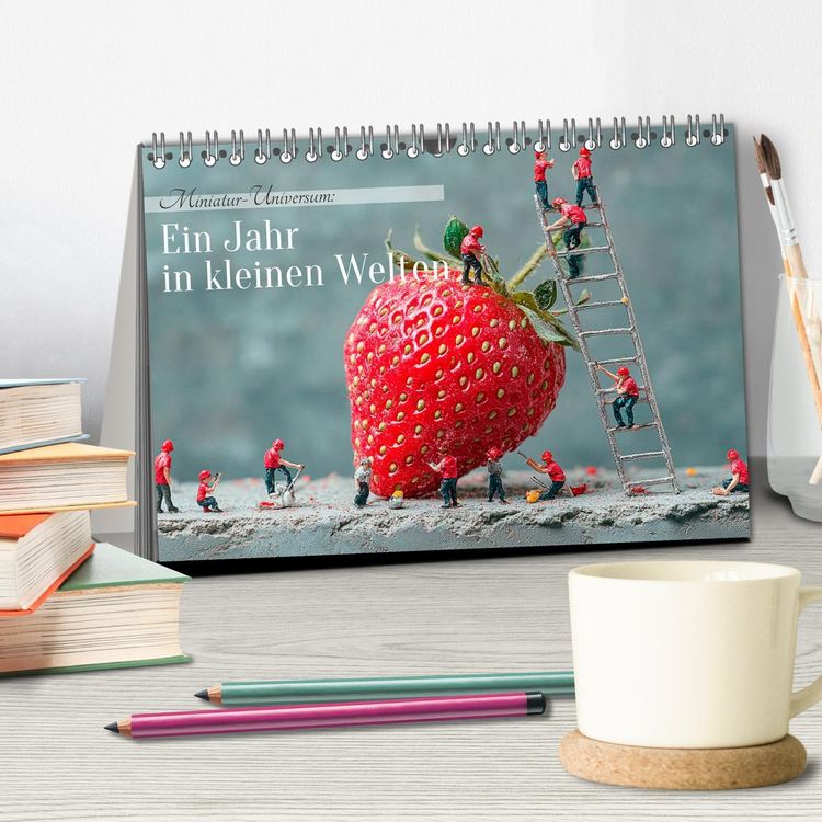 Produktbild: Miniatur-Universum: Ein Jahr in kleinen Welten (Tischkalender 2026 DIN A5 quer), CALVENDO Monatskalender