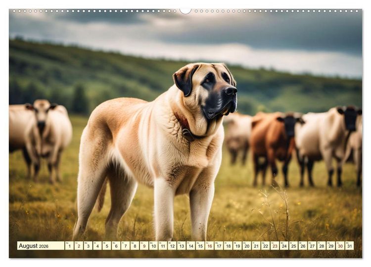 Produktbild: Kangal - der starke Herdenschutzhund (Wandkalender 2026 DIN A2 quer), CALVENDO Monatskalender