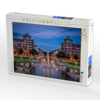 Produktbild: CALVENDO Puzzle Wasserspiele am Friedrichsplatz | 1000 Teile Lege-Gr&ouml;&szlig;e 64x48cm Foto-Puzzle f&uuml;r gl&uuml;ckliche Stunden
