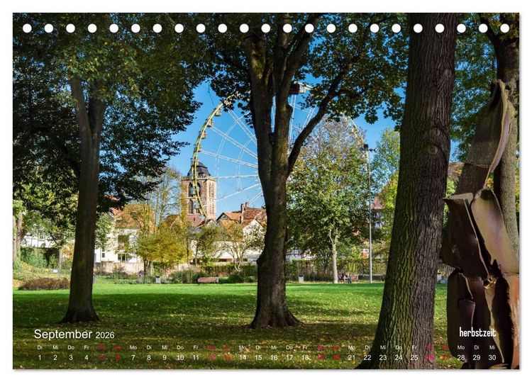 Produktbild: bad hersfeld zeitlos (Tischkalender 2026 DIN A5 quer), CALVENDO Monatskalender