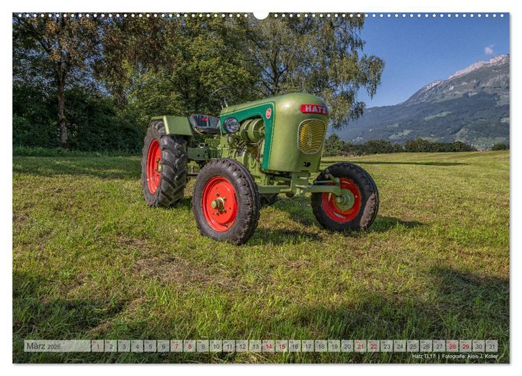 Produktbild: Traktoren &ndash; Nostalgie auf dem Bauernhof (Wandkalender 2026 DIN A2 quer), CALVENDO Monatskalender