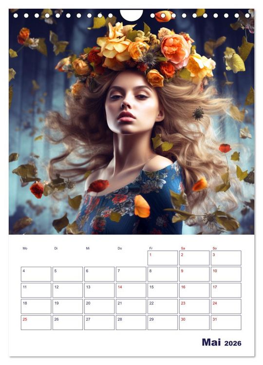 Produktbild: Die lebhafte Jahreszeiten! (Wandkalender 2026 DIN A4 hoch), CALVENDO Monatskalender