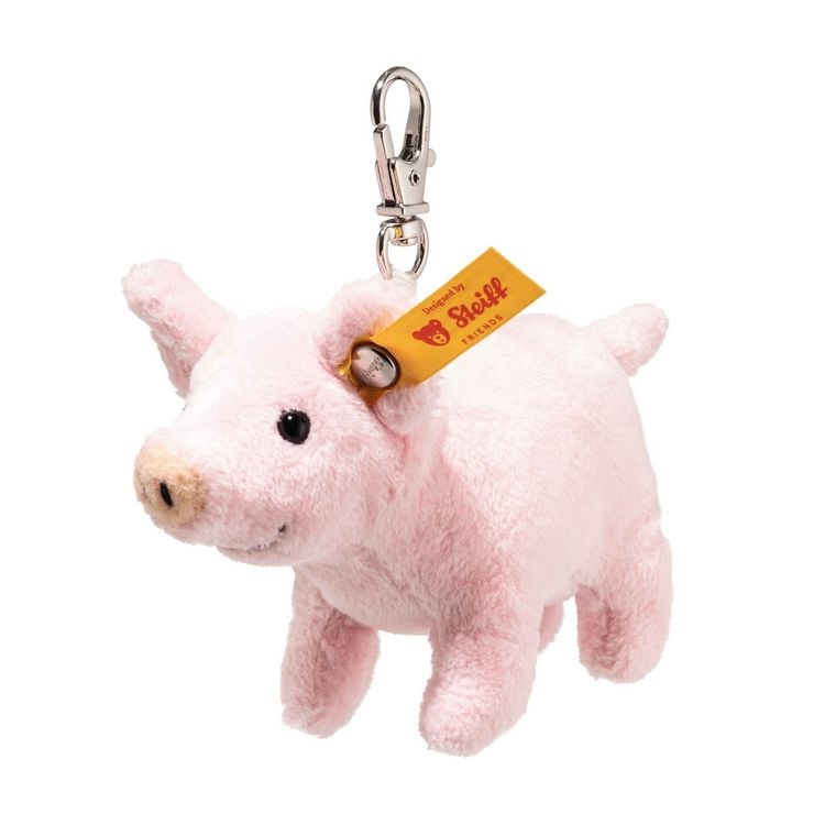 Produktbild: Steiff 112652 - Anh&auml;nger Gl&uuml;cksbringer Schwein, rosa, Pl&uuml;sch-Schl&uuml;sselanh&auml;nger, 9 cm