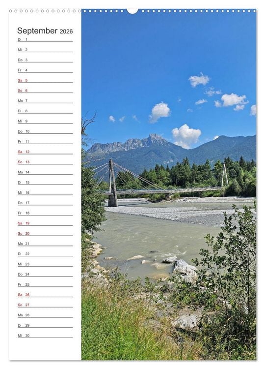 Produktbild: Auf dem Lechradweg - Zwischen Formarinsee und Landsberg am Lech (hochwertiger Premium Wandkalender 2026 DIN A2 hoch), Kunstdruck in Hochglanz