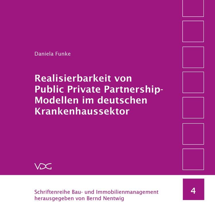 Produktbild: Realisierbarkeit von Public Private Partnership-Modellen im deutschen Krankenhaussektor