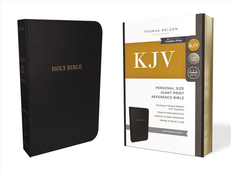 Produktbild: KJV Holy Bible: Personal Size Giant Print with 43,000 Cross References, Black Bonded Leather, Red Letter, Comfort Print: King James Version