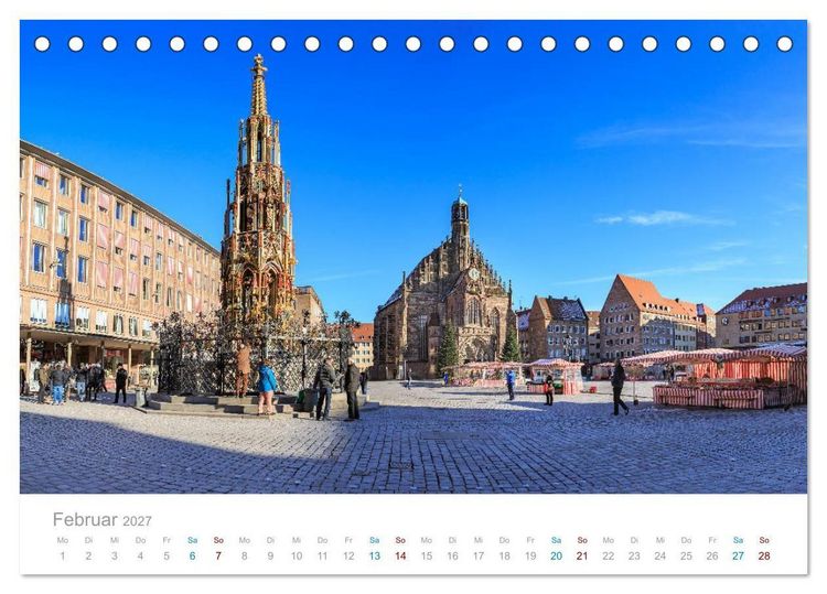 Produktbild: N&uuml;rnberg - Stadt der Br&uuml;cken und Geschichte (Tischkalender 2027 DIN A5 quer), CALVENDO Monatskalender