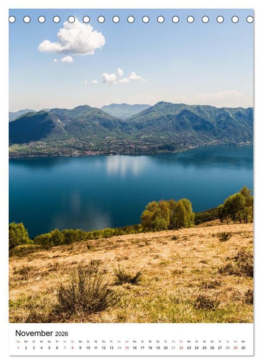 Produktbild: Lago Maggiore - Das Westufer (Tischkalender 2026 DIN A5 hoch), CALVENDO Monatskalender