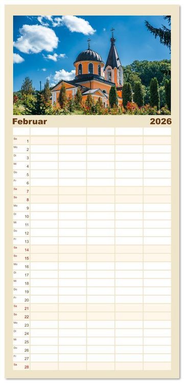 Produktbild: Familienplaner 2026 - Republik Moldawien - Das s&uuml;dosteurop&auml;ische Kleinod mit 5 Spalten (Wandkalender, 21 x 45 cm) CALVENDO