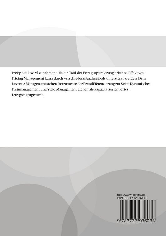 Produktbild: Pricing und Revenue Management