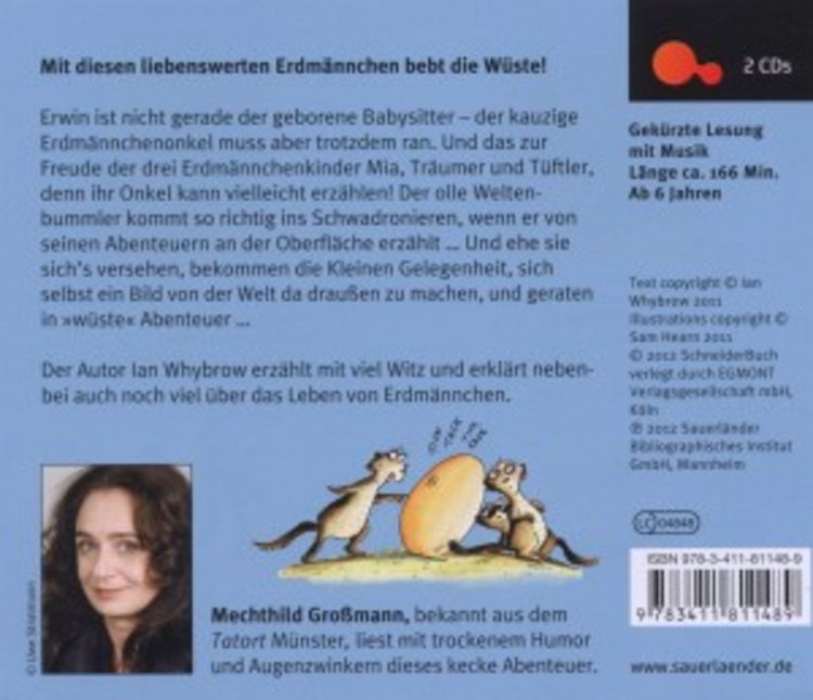 Produktbild: Erwin, K&ouml;nig der W&uuml;ste, 2 Audio-CDs