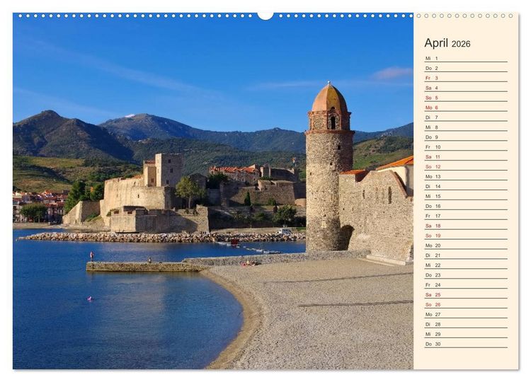 Produktbild: Collioure - Perle der Cote Vermeille (Wandkalender 2026 DIN A2 quer), CALVENDO Monatskalender