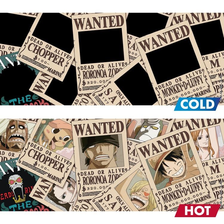 Produktbild: ONE PIECE - Mug Heat Change - 460 ml - Wanted - cardboard box