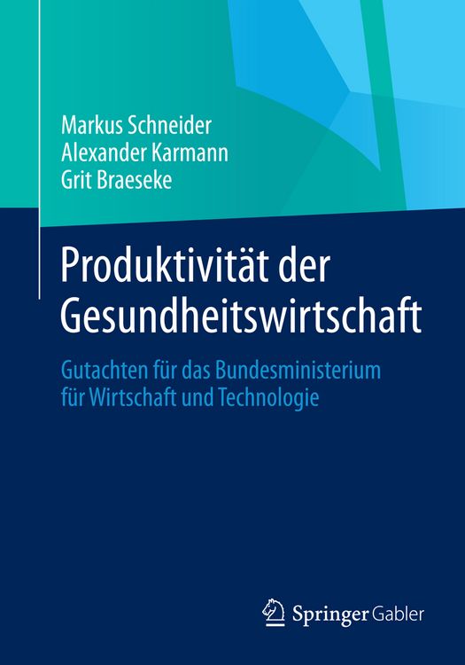 Produktbild: Produktivit&auml;t der Gesundheitswirtschaft