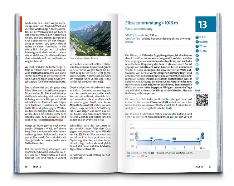 Produktbild: KOMPASS Wanderf&uuml;hrer Zugspitze, Werdenfelser Land, 60 Touren mit Extra-Tourenkarte