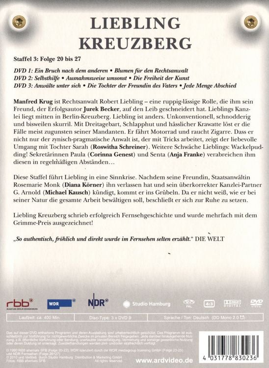 Produktbild: Liebling Kreuzberg - Staffel 3 [3 DVDs]
