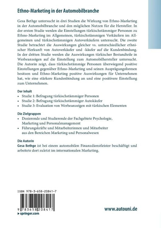 Produktbild: Ethno-Marketing in der Automobilbranche