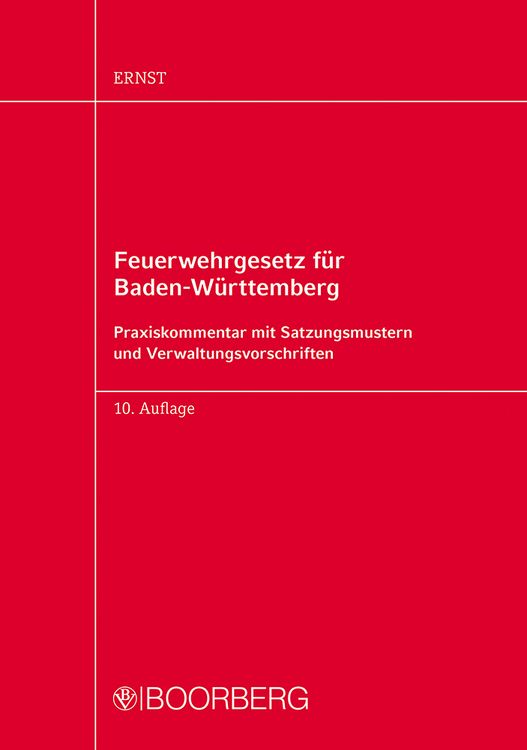 Produktbild: Feuerwehrgesetz f&uuml;r Baden-W&uuml;rttemberg