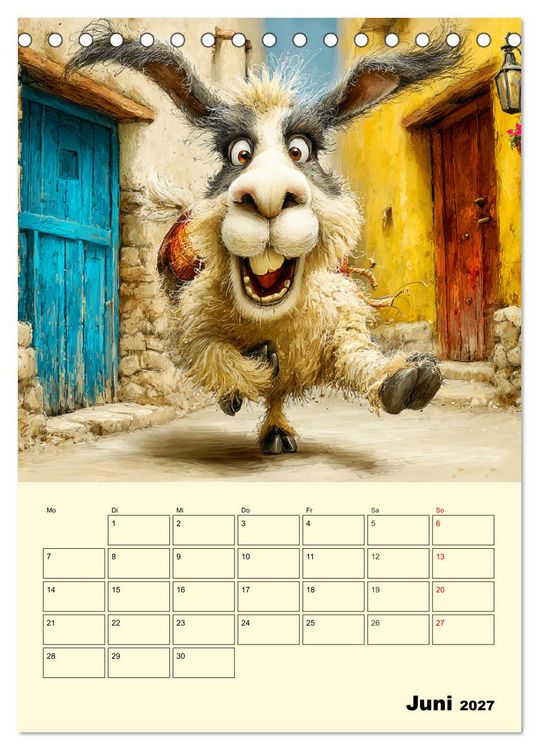 Produktbild: Lama la Vida. Lama-Momente zwischen Humor und Charakter (Tischkalender 2027 DIN A5 hoch), CALVENDO Monatskalender