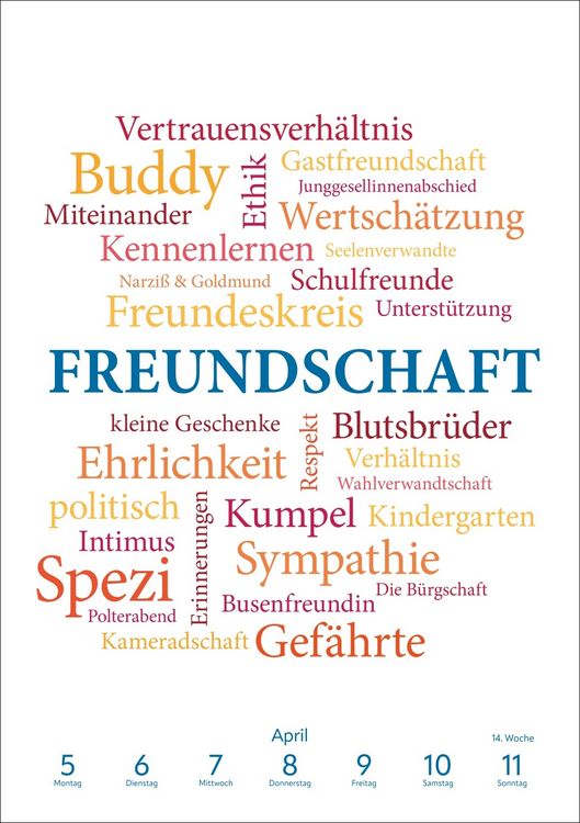 Produktbild: Was uns bewegt Wochen-Kulturkalender 2027 - Mit Worten auf Gedankenreise