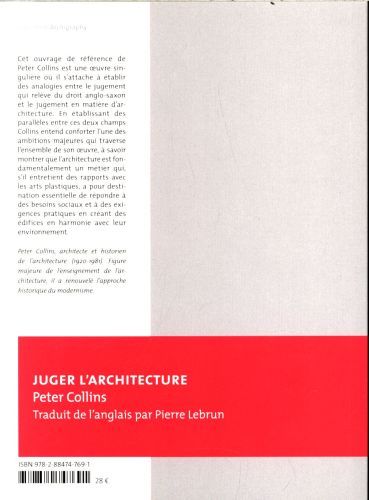 Produktbild: Juger l'architecture